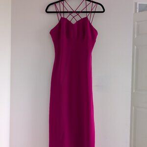 ♥️ DESIGNER Like NEW Evan Picone Pink Midi Dress